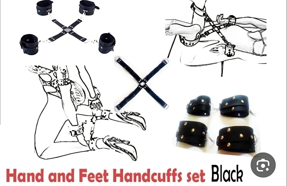كلبش رباعي فاخر - Premium 4-Piece Handcuff Set