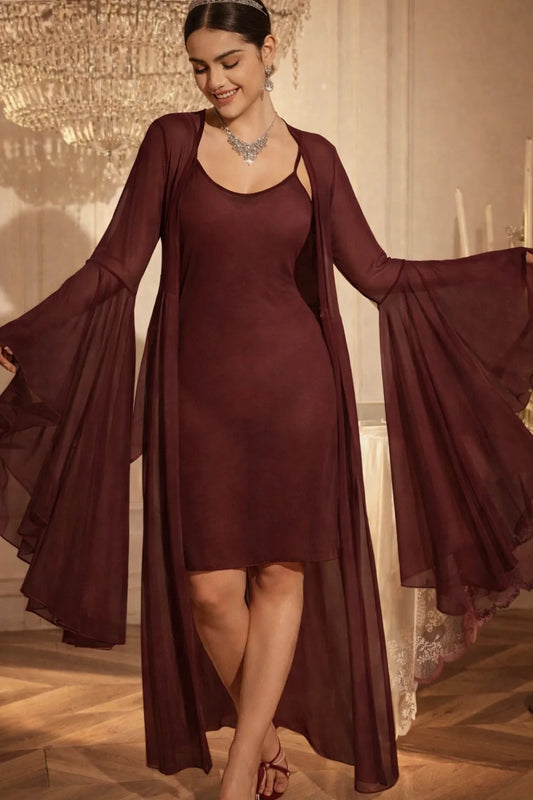 Elegant Sheer Tulle Lingerie Set with Robe | Zilli Store