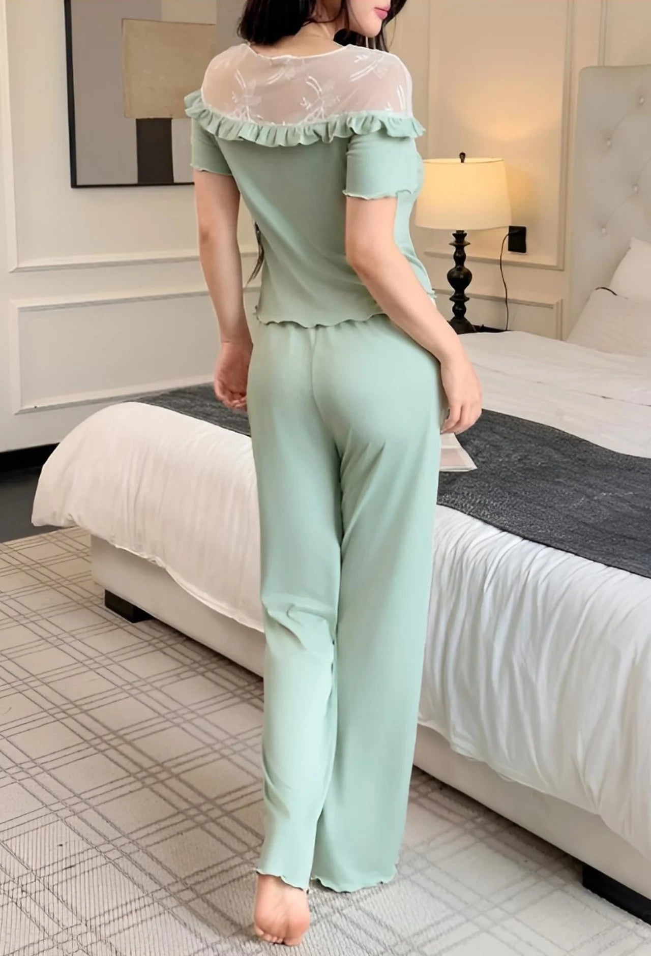 Mint Egyptian Cotton Pajama Set | Zilli Store
