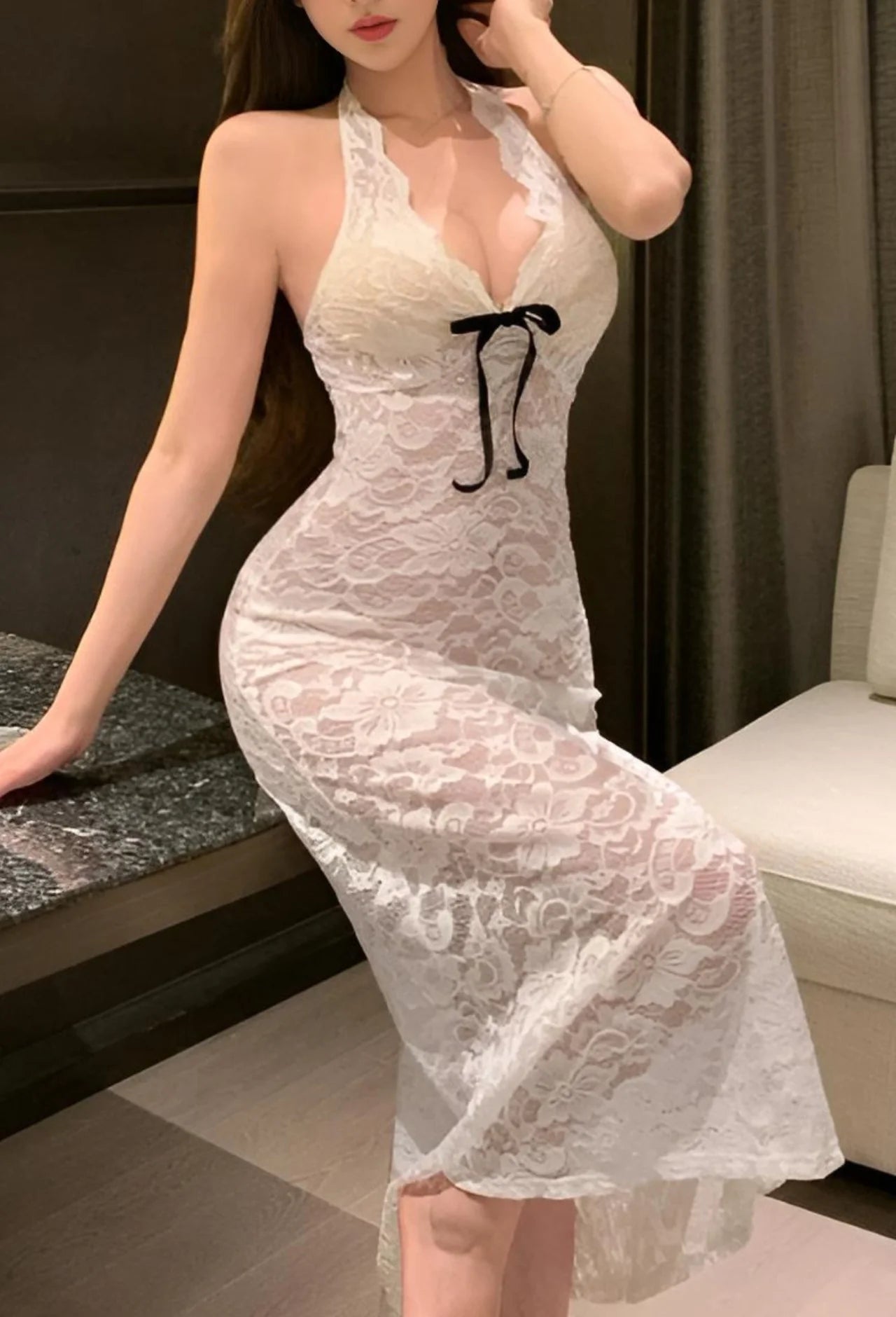 Women’s sexy Lace Nightgown | Zilli Store