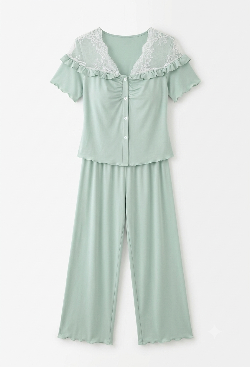 Mint Egyptian Cotton Pajama Set | Zilli Store