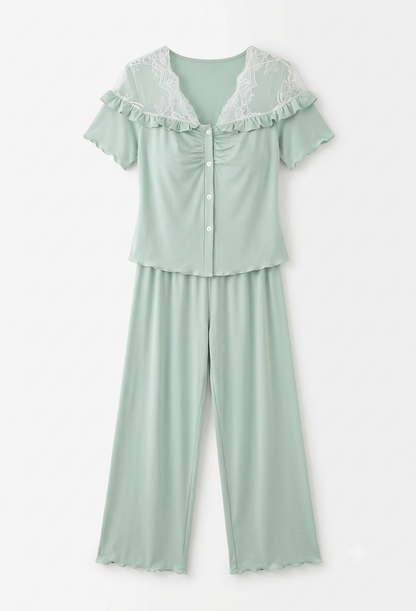 Mint Egyptian Cotton Pajama Set | Zilli Store