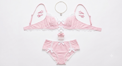 Butter Fabric Bra & Panty Set Without Cup | Zilli Store